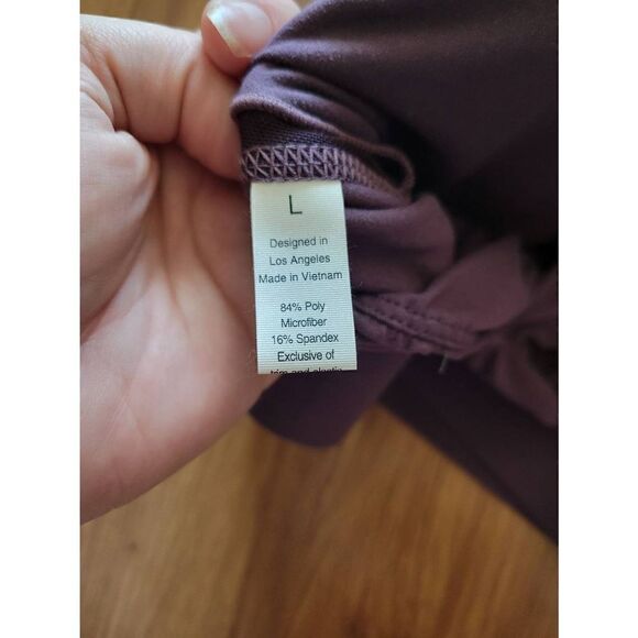 ‎Rae Mode Women's Purple Racerback Cutout Sports Bra Size Large - Picture 3 of 4